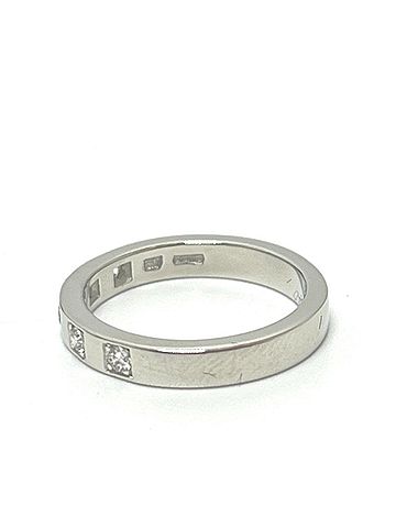 Bvlgari BVLGARI Bvlgari Jewelry Accessories "Marry Me" 5P Diamond Platinum Ring, Pt950, Women's Silver (view 2)