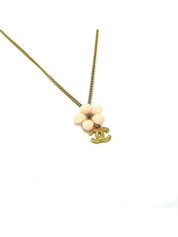 Chanel CHANEL 05A Coco Mark Flower Camellia Chain Necklace in Gold (view 2)