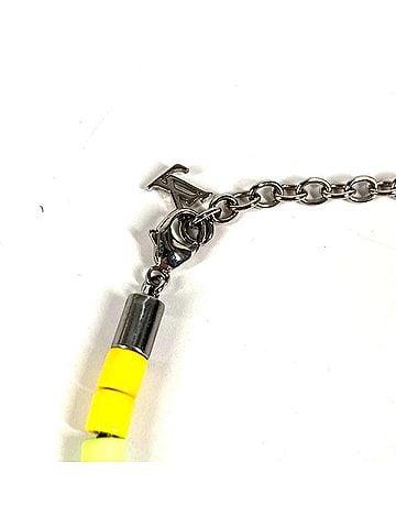 Louis Vuitton LOUIS VUITTON M00653 Sunrise Chain Bracelet, Metal, Blue, for Men and Women (view 2)