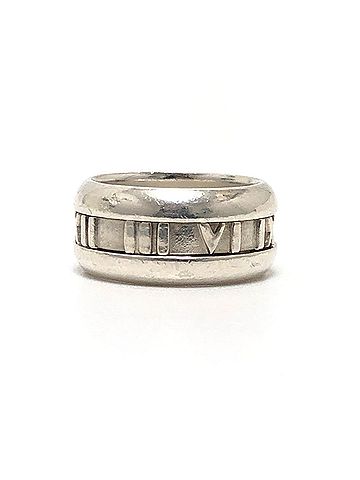 Tiffany & Co. TIFFANY &amp; Co. Tiffany Atlas 2003 Wide Accessory Jewelry Ring, SV925, Women's Silver (view 2)