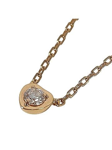 Cartier CARTIER Diamond Léger Heart Necklace in 18K Gold. Accessory, Jewelry, Chain Necklace, Au750, Women's. (view 1)
