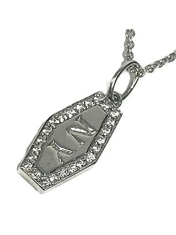 Tiffany & Co. TIFFANY &amp; Co. Tiffany Platinum NY Plate Diamond New York Jewelry Accessory Chain Necklace, Pt950, Women's, Silver (view 1)