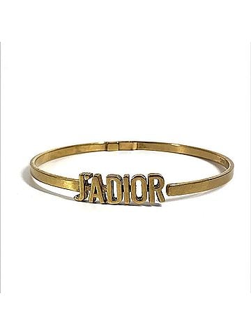 Christian Dior Christian Dior Dior JADIOR Choker Necklace, Metal, Women's, Gold (view 2)