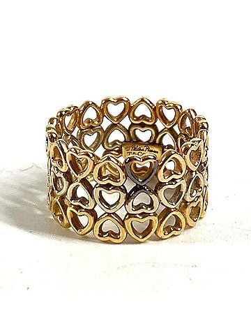 Tiffany & Co. TIFFANY &amp; Co. 18K Gold Crown of Hearts Triple Heart Ring, Au750, Women's, (view 1)