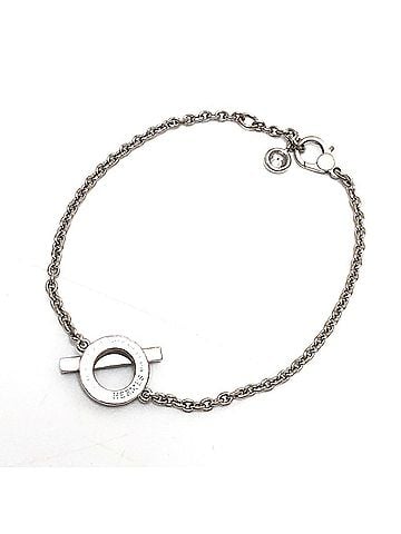 Hermès HERMES Finesse 18KWG Diamond 0.55ct Bracelet, 18KWG, Women's Silver (view 2)