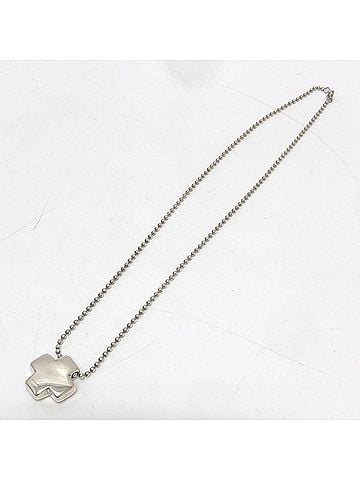 Tiffany & Co. TIFFANY&amp;Co. Tiffany Roman Cross Ball Chain Necklace, SV925, Women's Silver Accessory (view 2)