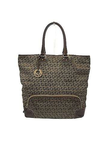 Fendi FENDI Zucchino Bag, Tote Handbag, Shoulder Canvas Leather, Men's, Women's, Beige (view 1)