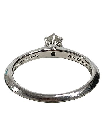 Tiffany & Co. TIFFANY&amp;Co. Tiffany Platinum Solitaire Diamond Ring, 1pt (0.22ct), Jewelry, Accessory, Pt950, Women's, Silver (view 2)