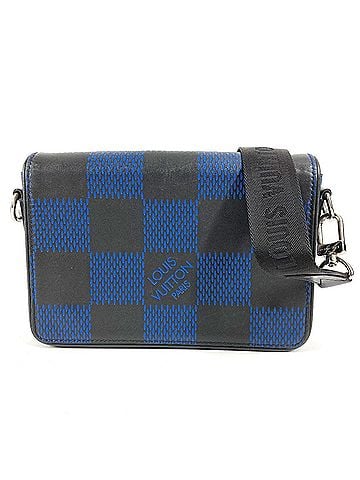 Louis Vuitton LOUIS VUITTON N50037 Damier Infini 3D Studio Messenger Bag, Crossbody Flap Shoulder Leather, Men's &amp; Women's, Black (view 1)