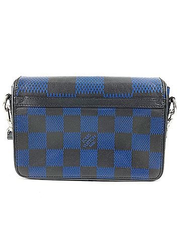 Louis Vuitton LOUIS VUITTON N50037 Damier Infini 3D Studio Messenger Bag, Crossbody Flap Shoulder Leather, Men's &amp; Women's, Black (view 2)