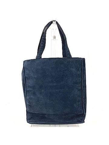 Chanel CHANEL Vintage Fringe Tassel CC Coco Mark Logo Rhinestone Tote Bag, Mini Handbag, Nubuck, Women's, Navy (view 2)