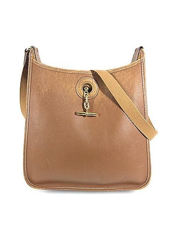 Hermès HERMES Vintage Vespa PM Crossbody Bag Shoulder Leather Men's Women's Brown (view 1)