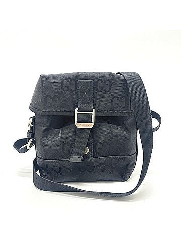 Gucci GUCCI 643858 Off the Grid Messenger GG Nylon Bag Handbag Shoulder Leather Men's Black (view 1)