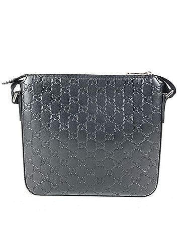 Gucci GUCCI 406410 GG Embossed Guccissima Logo Bag, Crossbody Pouch, Shoulder Leather, Black, Men's and Women's (view 2)