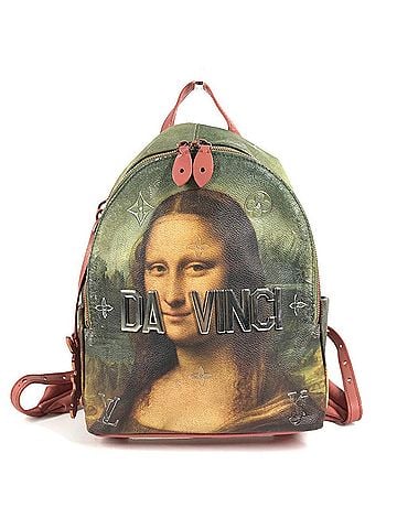 Louis Vuitton LOUIS VUITTON M43375 Masters Collection Mona Lisa Palm Springs Backpack, Leather, Men's/Women's, Khaki (view 1)