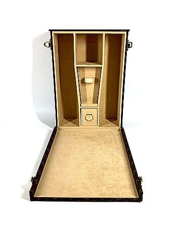 Louis Vuitton LOUIS VUITTON Monogram Wine Case Bag Trunk Interior Box Handbag Canvas Men's Women's Brown (view 1)
