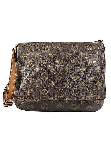 Louis Vuitton LOUIS VUITTON M51257 Monogram Musette Tango Shoulder Bag, Short Flap Canvas, Men's/Women's, Brown (view 1)