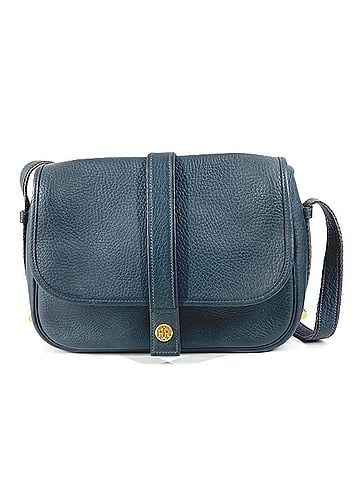 Hermès HERMES Hermes Logo Numea Leather Shoulder Bag Handbag Drawstring Men's Women's Navy (view 1)