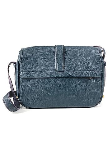 Hermès HERMES Hermes Logo Numea Leather Shoulder Bag Handbag Drawstring Men's Women's Navy (view 2)