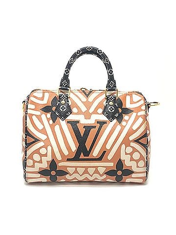 Louis Vuitton LOUIS VUITTON M56588 Monogram Giant Speedy Bandoulière 25 LV Crafty Bag Boston Leather Women's Brown (view 2)