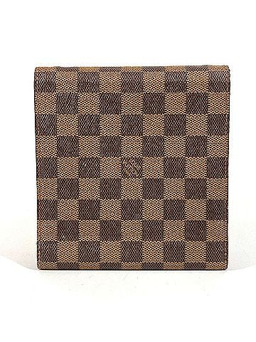Louis Vuitton LOUIS VUITTON M99074 Damier CD Case DVD Handbag Pouch Japan 20th Anniversary Limited Edition Bag Canvas Men's Women's Ebene Brown (view 2)
