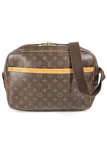 Louis Vuitton LOUIS VUITTON M45252 Monogram Reporter GM Handbag, Crossbody Bag, Pouch, Shoulder Canvas, Men's, Women's, Brown (view 1)
