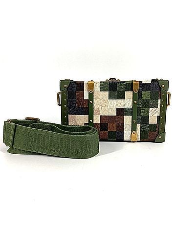Louis Vuitton LOUIS VUITTON M10489 Damouflage Neo Wallet Trunk Bag, Crossbody 2-Way Clutch Handbag, Pouch, Shoulder Leather, Men's, Women's, Khaki (view 1)