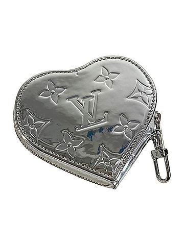 Louis Vuitton LOUIS VUITTON M83540 LV SKI Monogram Porte Monnaie Coeur Wallet Coin Purse Heart Leather Wallet/Coin Case Men's Women's Silver (view 1)