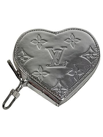 Louis Vuitton LOUIS VUITTON M83540 LV SKI Monogram Porte Monnaie Coeur Wallet Coin Purse Heart Leather Wallet/Coin Case Men's Women's Silver (view 2)