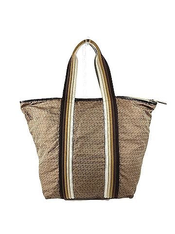 Fendi FENDI 7VA240 Handbag with Pouch, Logo, Zucchino Leather, Tote Bag, Shoulder Nylon, Men's &amp; Women's, Beige (view 2)