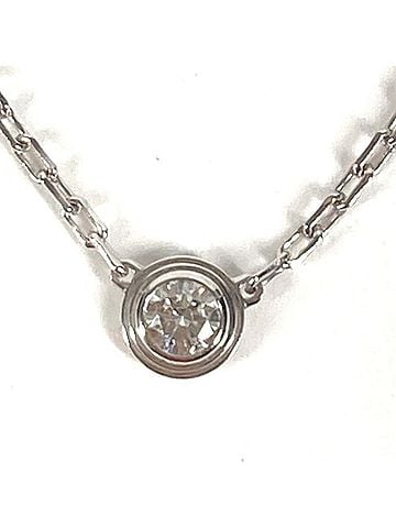 Cartier CARTIER Cartier 18K Gold Damour Necklace XS - Accessory Chain Au750 Men's Women's Silver (view 1)