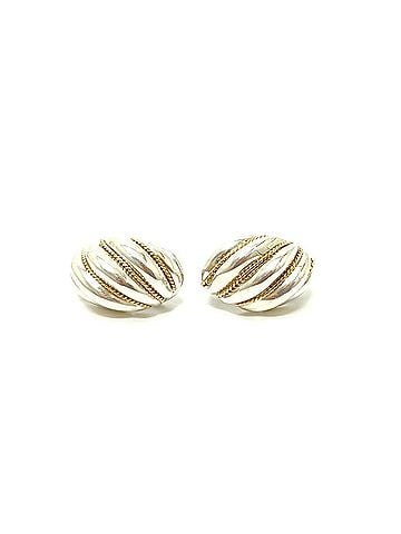 Tiffany & Co. TIFFANY&amp;Co. Tiffany Twist Rope Dome Earrings - Accessories Silver x Gold (SV) (view 1)