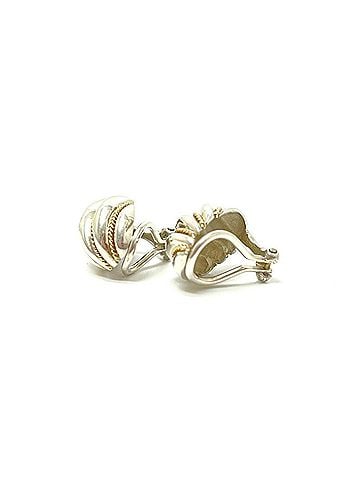 Tiffany & Co. TIFFANY&amp;Co. Tiffany Twist Rope Dome Earrings - Accessories Silver x Gold (SV) (view 2)