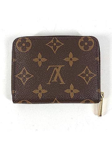 Louis Vuitton LOUIS VUITTON M60067 Monogram Zippy Coin Purse Wallet, Purse, Round Zipper Wallet/Coin Case, Canvas, Men's/Women's, Brown, Like New (view 2)