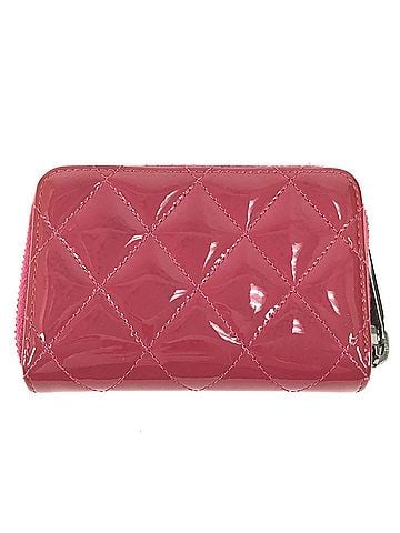 Chanel CHANEL CC Coco Mark Logo Matelassé Quilted Wallet, Coin Purse, Round Zipper, Enamel, Men's/Women's, Pinkish Purple (view 2)