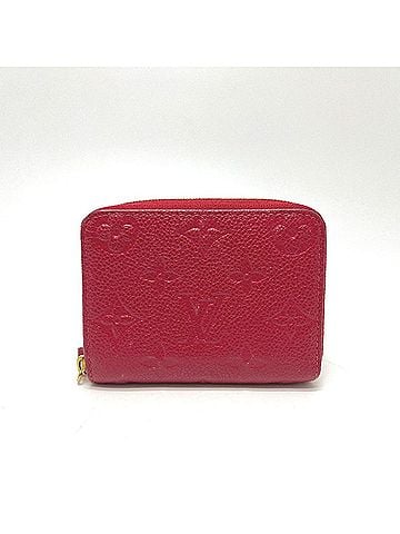 Louis Vuitton LOUIS VUITTON M63696 Monogram Empreinte Zippy Coin Purse, Round Zipper Wallet, Case, Leather, Women's, Red (view 2)