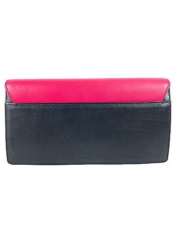 Yves Saint Laurent Yves Saint Laurent SAINT LAURENT PARIS 318026 Bicolor Bag Handbag Pouch Flap Clutch Leather Men's Women's Black (view 2)