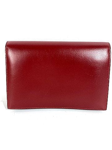 Hermès HERMES Vintage Medor Logo Flap Bag, Second Handbag, Pouch, Clutch Box Calf Leather, Men's &amp; Women's, Brown Tones (view 2)