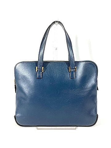 Hermès HERMES Vintage Escapada Briefcase Handbag Document Bag Business Leather Men's Navy (view 1)