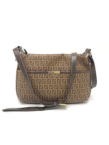 Fendi FENDI 8BT206 Monogram Zucchino Logo Bag, Crossbody Pouch, Shoulder Men's &amp; Women's, Beige (view 1)