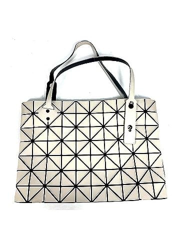 Issey Miyake ISSEY MIYAKE BAOBAO Horizontal Tote Bag, Shoulder Leather, Men's &amp; Women's, Beige (view 1)