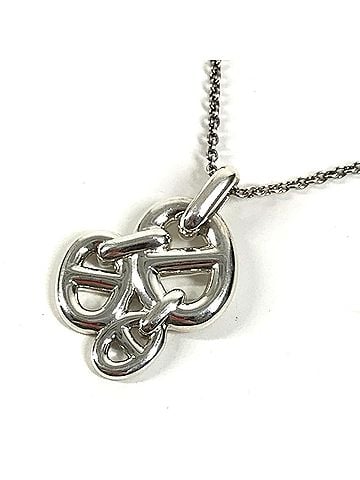Hermès HERMES Chaine d'Ancre PM Enchainee Necklace, Accessory, Jewelry, Chain AG925, Men's, Women's, Silver (view 1)