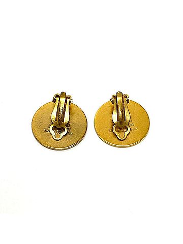 Hermès HERMES Hermes Sellier Accessories Earrings Metal Women's Gold (view 2)