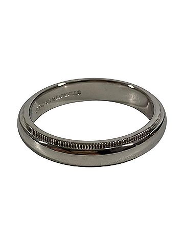 Tiffany & Co. TIFFANY&amp;Co. Tiffany Milgrain Platinum Accessory Jewelry Ring Pt950 Men's Silver 1 (view 2)