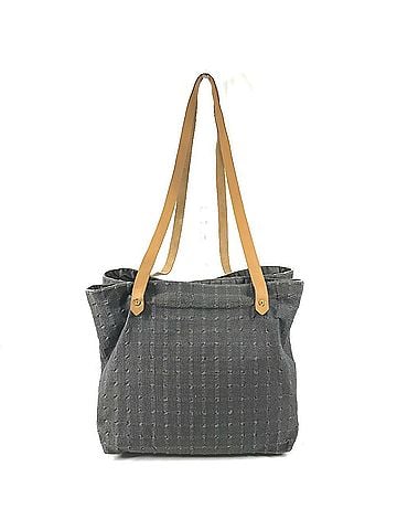 Hermès HERMES Hermes Amedaba Cabas de Poche Shoulder Bag Tote Cotton Men's Women's Gray (view 2)