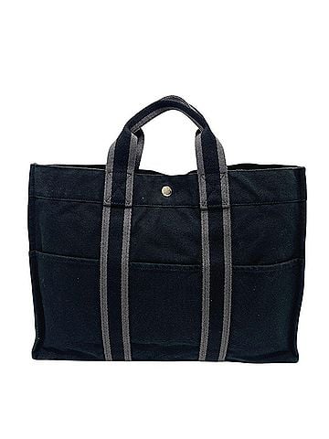 Hermès HERMES Fourre-Tout MM Bag, Tote Handbag, Canvas, Women's, Black (view 1)