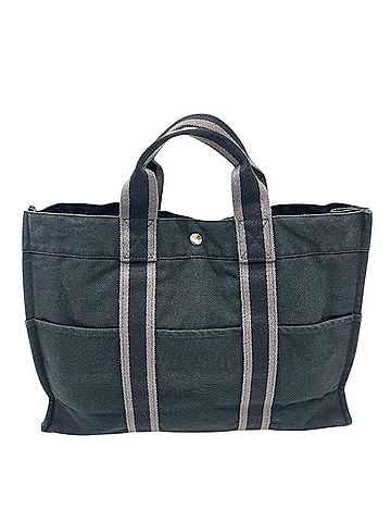 Hermès HERMES Fourre-Tout MM Bag, Tote Handbag, Canvas, Women's, Black (view 2)