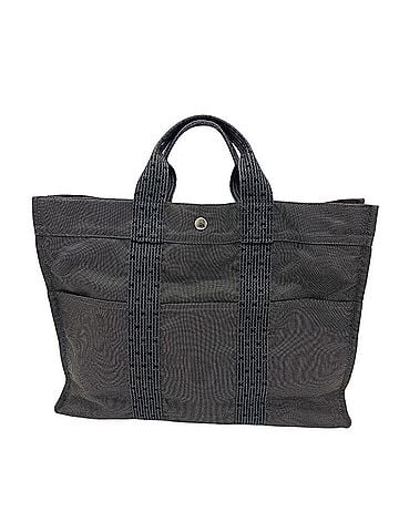 Hermès HERMES Herline MM Tote Bag/Handbag, Canvas, Women's, Gray (view 2)