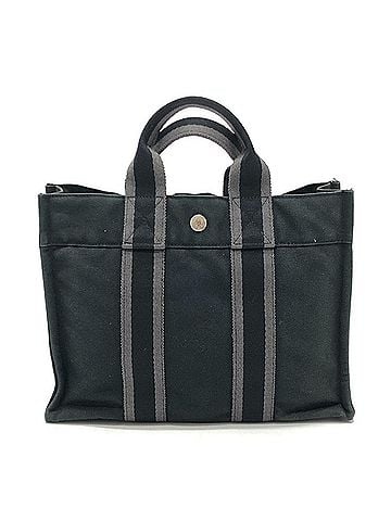 Hermès HERMES Fourre-Tout PM Tote Bag Mini Handbag Canvas Women's Black (view 1)
