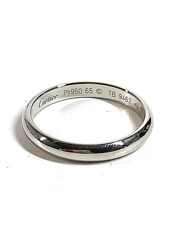 Cartier CARTIER Cartier Platinum Logo Accessory Jewelry Ring Pt950 Men's Silver 2 (view 1)